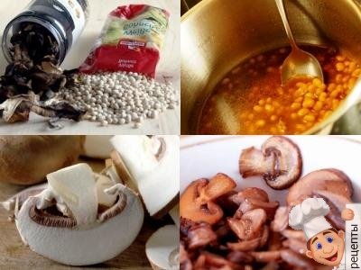 фасолевый суп с грибами