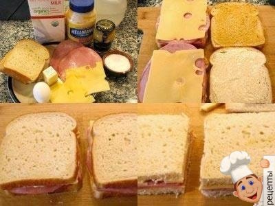рецепт горячих бутербродов на сковороде
