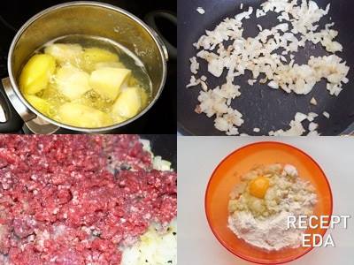 как приготовить зразы картофельные с мясным фаршем в духовке
