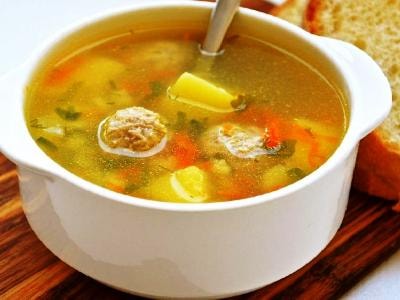 Суп с мясными фрикадельками, рецепт