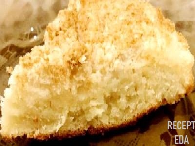 кокосовый пирог со сливками на молоке