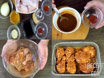 курица в соевом соусе с медом и кунжутом в духовке
