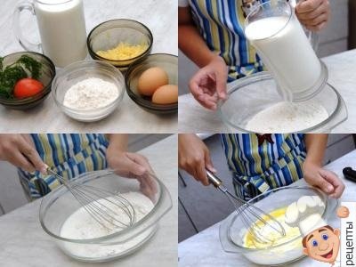 как приготовить омлет с помидорами рецепт