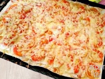 пицца на лаваше в духовке 