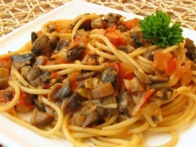Спагетти с овощами, рецепт