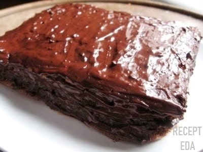шоколадный торт без муки