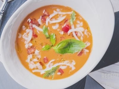 томатный суп с креветками 
