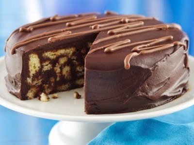 Торт шоколадный без выпечки из печенья, рецепт