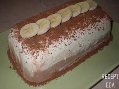 творожный десерт с желатином и бананом рецепт