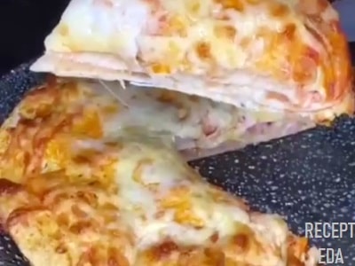 закрытая пицца в лаваше в духовке рецепт